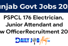 PSPCL 176 Posts Recruitment 2024 – Electrician, Junior Plant Attendant and Law Officer PSPCL 176 Posts Recruitment 2024