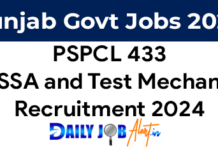 PSPCL ASSA Recruitment 2024 Notification and Application Form PSPCL ASSA Recruitment 2024