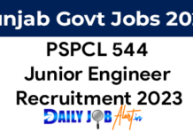 PSPCL JE Recruitment 2024 of 544 Posts Notification and Application Form PSPCL JE Recruitment 2024
