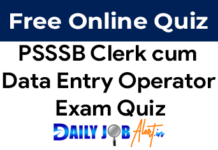 PSSSB Clerk cum Data Entry Operator June 2023 Punjabi Qualifying Exam Quiz PSSSB Clerk cum Data Entry Operator Punjabi Qualifying Paper Quiz