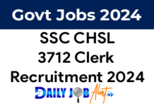 SSC CHSL Recruitment 2024 of 3712 Clerk Posts SSC CHSL Recruitment 2024