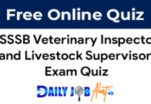 PSSSB Veterinary Inspector and Livestock Supervisor May 2023 Punjabi Qualifying Exam Quiz psssb Veterinary Inspector And Livestock Supervisor punjabi qualifying exam quiz