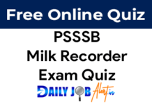 PSSSB Milk Recorder May 2023 Punjabi Qualifying Exam Quiz psssb milk recorder punjabi qualifying exam quiz