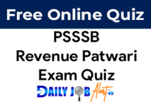PSSSB Revenue Patwari May 2023 Punjabi Qualifying Exam Quiz psssb revenue patwari punjabi qualifying exam quiz