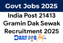 India Post GDS Recruitment 2025 – 21413 Posts Notification Out India Post gds recruitment 2025
