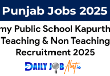 KVS Kapurthala Recruitment 2025 – Teaching & Non Teaching Posts