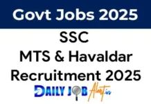 SSC MTS Recruitment 2025 Notification released for 1075 Havaldar Posts SSC MTS Recruitment 2025 Notification