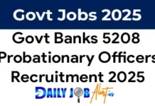 IBPS PO Recruitment 2025 Notification Out for 5208 Probationary Officers IBPS PO Recruitment 2025