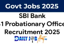 SBI PO Recruitment 2025 Notification Out for 541 Probationary Officers SBI PO Recruitment 2025