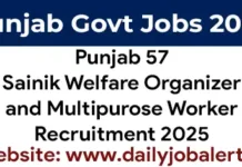 PSSSB Advt 09 of 2025 Recruitment Notification out for 57 Sainik Welfare Organizer, Multipurpose Fisheries Skilled Worker Posts PSSSB Advt 09 of 2025 Recruitment