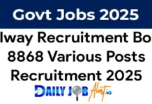 RRB NTPC Recruitment 2025 Notification Out for 8868 Graduate & UG Vacancies RRB NTPC Recruitment 2025