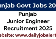 PSSSB JE Recruitment 2025 of 157 Junior Engineer Posts PSSSB JE Recruitment 2025 Notification